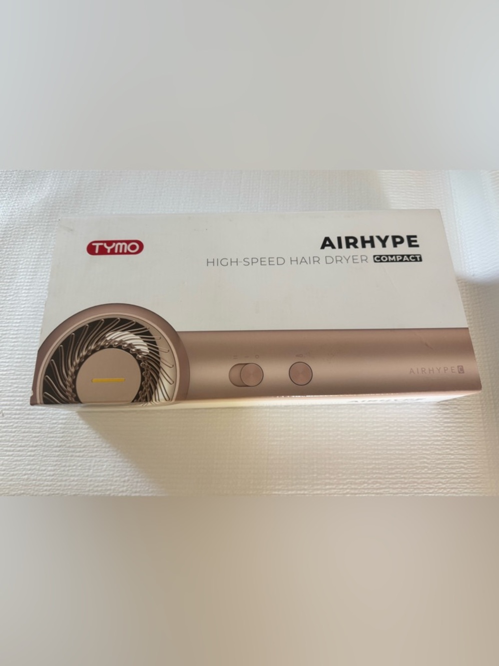 AirHype Compact High-Speed Hair Dryer in Rose Gold. Brand New In Box